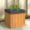 qohoio Jardinière 45x45x45 cm Bois Massif d'acacia Jardiniere sur Pieds,Bac avec Treillis,Jardiniere Terrasse