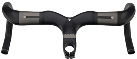 Yccyctrek 38cm handlebar carbon handlebars road bike handlebar stem diameter 28.6mm road aero drop handle bar for road bike integrated handlebar cable routing 380 * 100mm 3K Matte