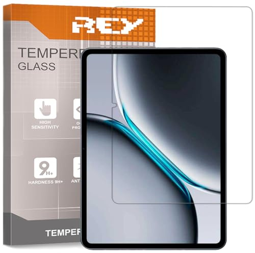 REY Pack 2X Pellicola salvaschermo per ONEPLUS Pad 2 12,1, Vetro temperato, di qualità Premium
