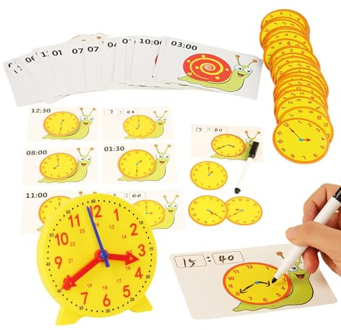 Poupangke Aprendizaje Reloj, Aprendizaje de Reloj para Les - Ayudas a la enseñanza aprenden a Decir la Hora,Actividades de Aprendizaje Preescolar, Actividades de Desarrollo temprano,