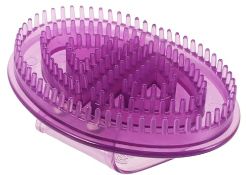 Masajeador abdominal | Masajeador de meridianos para espalda | Cepillo masajeador manual de silicona para pies, piernas, manos, cuello y músculos