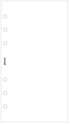 Filofax 132451 Personal Notizpapier, blanko, weiß