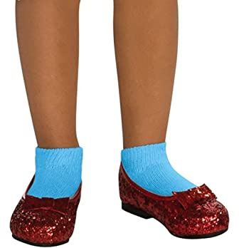 Rubies Wizard of Oz: Dorothy Deluxe Red Glitter Costume Shoes for Kids, Girl's Extra Small