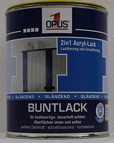OPUS1 Buntlack wv gl cremeweiss 0,75L wasserverdünnbar
