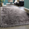 Paco Home Edler Teppich Shaggy Hochflor Einfarbig Flauschig Glänzend In Grau Hellgrau, Grösse:120x170 cm