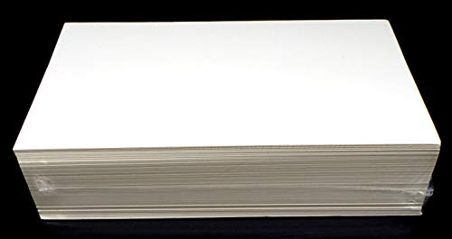 docsmagic.de 100 Manga Size Comic Backing Boards - 127 x 218 mm - 24pt White - Backboards - Blanc