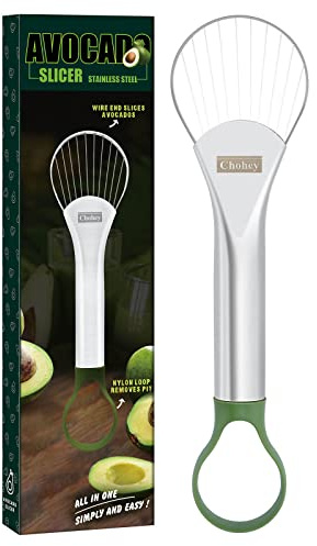 Avocado Slicer,Avocado Pit Remover Cutter/Peeler,Well Made Stainless Steel Avocado Slicer and Pitter Tool,Really Cutting Thin Slices,The Best Holiday Gifts