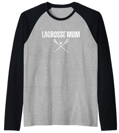Coole Lacrosse-Kunst für Ehefrau, Mädchen, Frauen, Lax-Helm, Sportliebhaber Raglan