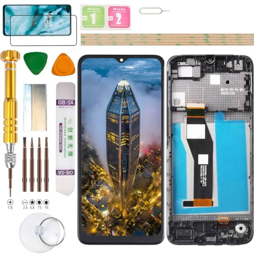 Gadget Troops LCD-skärmmontering för Motorola Moto E13 XT2345-3, MC403, XT2345-2, MC407, XT2345-4, MC405, XT2345-5, MC404, XT2345-6, MC406 ersättningssats för skärm