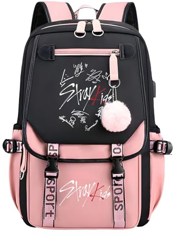 SERTAS Stra-y Ki-ds Backpack Merchandise K-Pop Fan Gifts Bag Korean Lightweight Travel Daypack for Stray Fans