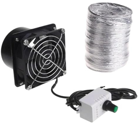 Ventilador de extracción de soldadura – Velocidad ajustable USB, absorbedor de soldadura, mini extractor de ventilador de ventilación, refuerzo en línea robusto, dispositivo de flujo largo duro