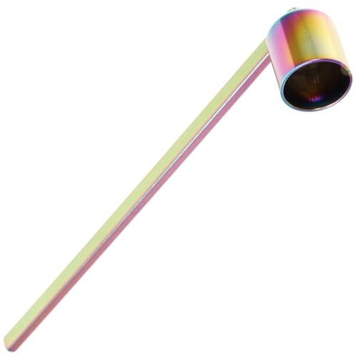 Veemoon Spegnicandele in Metallo Color Titanio Copri Stoppino per Candele Profumate a Colonna, Accessorio Casa Multiuso per Spegnifuoco Candele Tealight e Bicchiere, Strumento Pratico