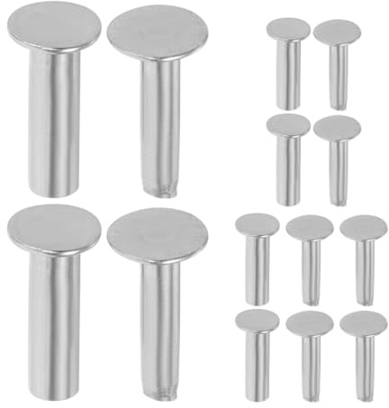 BUTIFULSIC 7 Pares de Remaches Sujeción Segura y Precisión Artesanal de Acero Inoxidable Accesorios para Bricolaje de Cuchillos de Cocina para Mangos de Cuchillos de Chef