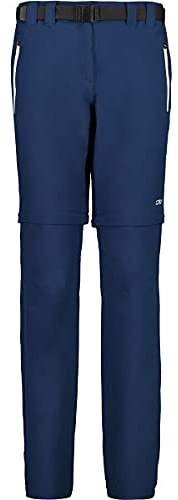 CMP - Pantaloni Zip off Elasticizzati da Bambini, Blue-Fard, 98