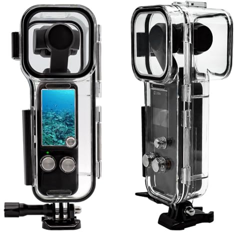 EUGOOCX 45M Waterproof Housing Case for DJI Osmo Pocket 3, Underwater Diving Protective Shell with Bracket (up to 60 meters level) Action Camera Accessories
