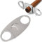 Cortador de Cigarros,Acero Inox Cuchillo Guillotina Afilada,Clásico Cortador de Puros Doble Hoja - Cortapuros para Cigarros Cubanos para Anillo, Regalo hombre