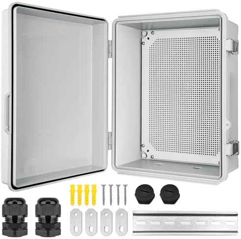 CHENGPI Caja Eléctrica Exterior IP65, Cuadro de Derivación de Montaje en Superficie, 200×300×170MM