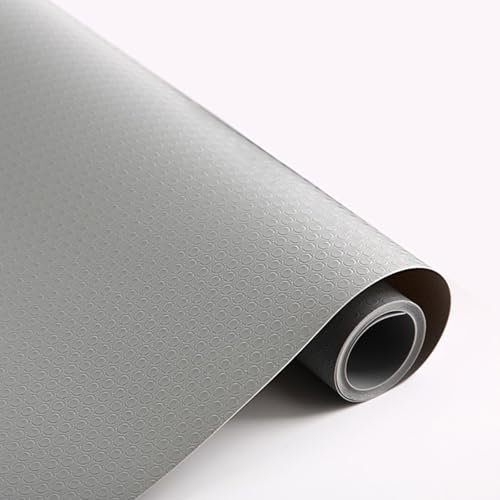 LiangYuanZen Alfombrilla antideslizante para cajones de 45 x 500 cm, EVA no adhesiva, impermeable, antideslizante, para armarios de cocina, cajones, frigoríficos, corte libre, gris