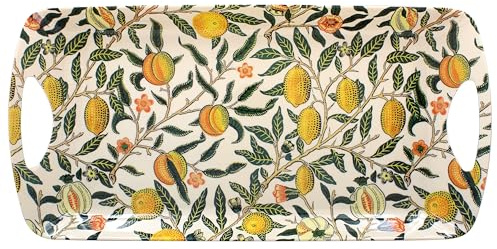 The Leonardo Collection Fruits Tray Medium William Morris For Kitchen & Home | Non Slip Serving Tray For Food | Serving Platter For Lunch & Dinner | Plastic Trays For Tea & Serving Dishes
