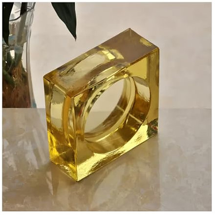 ZNQNDSR Brique de Verre Blocs De Verre Colorés Carrés, Briques De Cristal À Haute Transparence, Carreaux De Verre pour Bar, Hôtels, Bureaux, Maisons(Yellow)