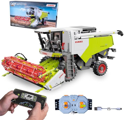 JAMARA 402873 CADA Claas Dominator 370 Briques 1:18 2,4 GHz, Agriculture pour Enfants à partir de 14 Ans, Technologie RC pour garçons, Jouet télécommandé, idée Cadeau pour Enfants, Double Mode