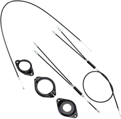 MUXSAM Full Kit BMX Bicycle Brake Line Set Cable Wire,BMX Bike Gyro Brake Cables,Front + Rear (Upper + Lower) with Spinner Rotor (Complete Set) for Bike Part Replacement