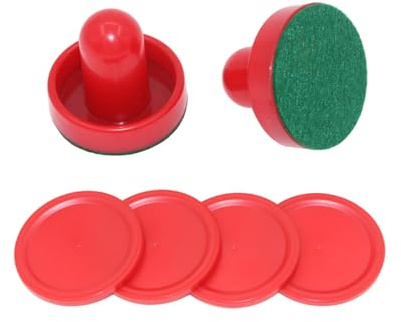 Standard Air Hockey paddel och puckar bordshockey pusher set målhandtag paddel ersättning för spelbord standard luft och pucker