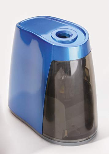 Dahle - Sacapuntas eléctrico (lápices hasta 8 mm, funciona a pilas), color azul