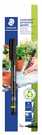 STAEDTLER 319 GM M-9 Lumocolor Garden Marker for Outdoor Applications - Black Ink (Blistercard of 1 Pen)