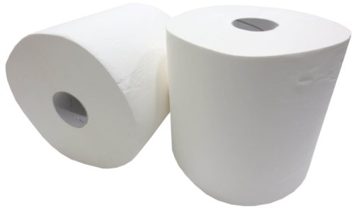 2x Putzrolle weiß 2-lagig gesamt 1600 Blatt 26x35 cm perforiert Reinigungstücher Putzpapier Wischtücher