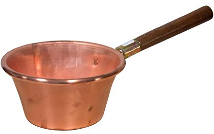 Home Paiolo Rame Manico in Legno Cm 26 Pentole e Preparazione Cucina, 26 cm