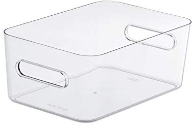 SmartStore Compact Box Medium Weiß | Kühlschrank Aufbewahrung | Edelstahl & Stabil | Perfekt für Gewürze & Gemüse | Strapazierfähig & Stapelbar | Einheitsgröße für Küche