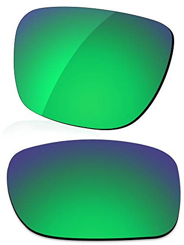 LenzReborn Reemplazo de lente polarizada para gafas de sol Arnette Fire Drill - Más opciones, Verde césped - Espejo polarizado, Talla única