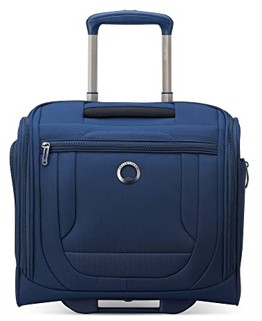 DELSEY PARIS Helium DLX Softside Luggage Under-Seater with 2 Wheels, Navy Blue, Carry on 16 Inch, Helium DLX Softside Luggage Under-Seater with 2 Wheels