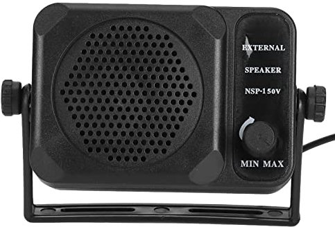 Tbest Mini External Speaker NSP‑150V for 2‑Way Radio CB HF VHF UHF Transceiver Car Accessory - 3W, 4m Cable