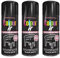 PNJB, Satin Black Paint Aerosol Colour It Spray, Quick Drying DIY Plastic Metal Wood, Professional Satin Finish Spray Wood Color Paint 250ml (3 Pcs)