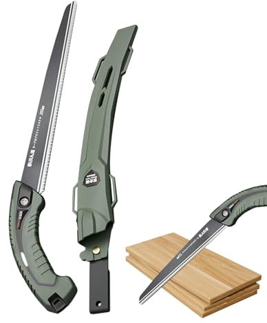 Sierra de madera, sierra de tiro japonesa | Herramientas de carpintería de 7 pulgadas con corte flexible | Herramientas de carpintería Sierra ligera para paneles de yeso con mango antideslizante