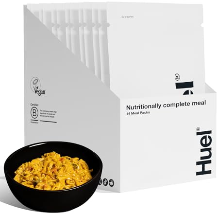Huel Meal Pack Selection Box, 14 Meals, Plant-Based Protein Meal with 25g Protein, 26 Vitamins & Minerals, Vegan, Nutritionally Balanced, High-Protein Ready Meals