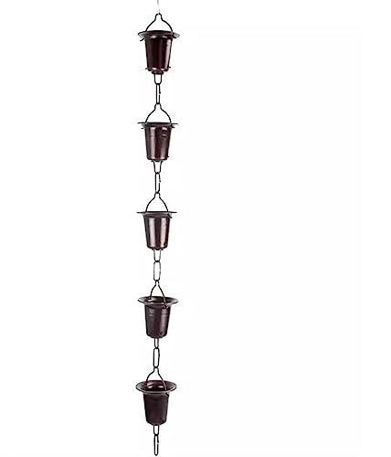 Regnkedjor Dräneringskedja, Regnkoppar Ersätter Stuprör För Ränna, Regnspel, Trädgårdsregnkedja Dekorativ För Hemträdgård,Style 1-1m/3ft