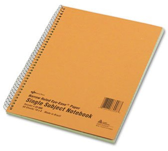 National Brand 1-Subject Notebook, 8 x 10, Narrow Ruled, 80 Sheets (2 Pack)