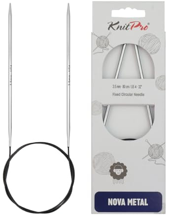KnitPro - KnitPro Nova Metal (100 cm, 3,50) rundstickor - 1 enhet