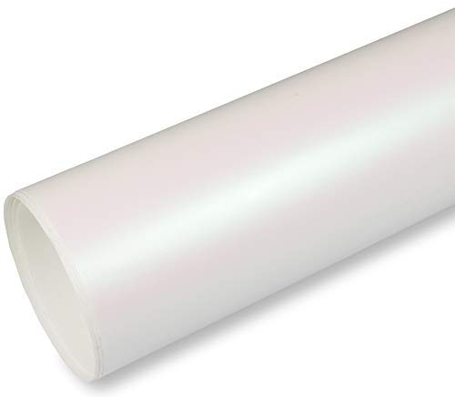 Rapid Teck® 9,86€/m² AutoFolie Serie 560MG ColorShift Matt Chrom Satin Weiss 2m x 1,52m Premium Car Wrapping Folie mit Luftkanal