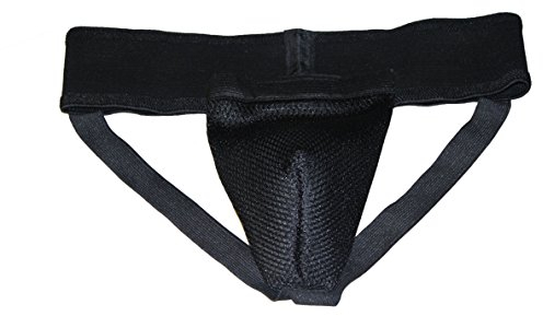 Lisaro Tiefschutz schwarz/Herrentiefschutz/Hodenschutz/Suspensorium (XXL)