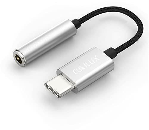 Cubilux USB C Headphone Adapter with 96KHz/24-bit DAC Compatible with Google Pixel 9/8/7/6 Pro, Pixel 8a/7a/6a, Pixel 5/4/3/2 XL, Type C to 3.5mm Earphone Audio Dongle