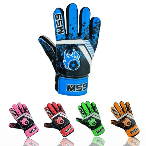 MS9 Kids Boys Children's Junior Football Goalkeeper Sports Soccer Goalie Gloves