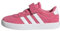 adidas VL Court 3.0 Hook and Loop Shoes Kids Schuhe, Pink Fusion/Cloud White/Grey Four, 34 EU