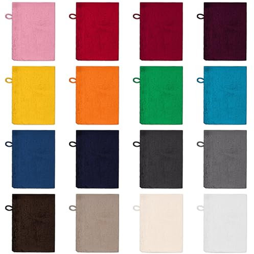 Posteli Handtuch-Set aus Luxus Serie 100% Baumwolle in 8 Größen & 17 Farben verfügbar, Farbe: GRÜN, Größe: 4er Pack 15x21cm - Waschhandschuhen