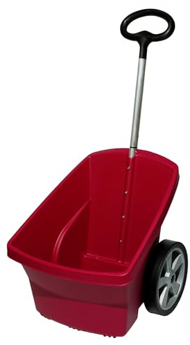 ScarMaxx - Schubkarre 2 Räder - Gartentrolley Kunststoff - Gartenwagen Transportwagen - Gartenkarre für Laub, Abfall - Belastbarkeit bis 50 kg, Fassungsvermögen 67 L - Lila