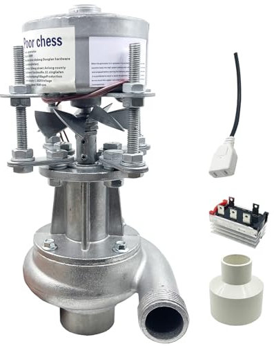 ZHOZHUT 500W Micro Hydro Generator 220V Hydroelektrisk Generator Vattenturbingenerator med ballast och inloppskontakt, vattendrivna generatorer för utomhusbruk, belysning, TV, berg,500w,220V