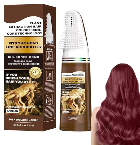 Tinte Para Cabello Con Peine Aplicador Color De Cobertura De Raíces Con